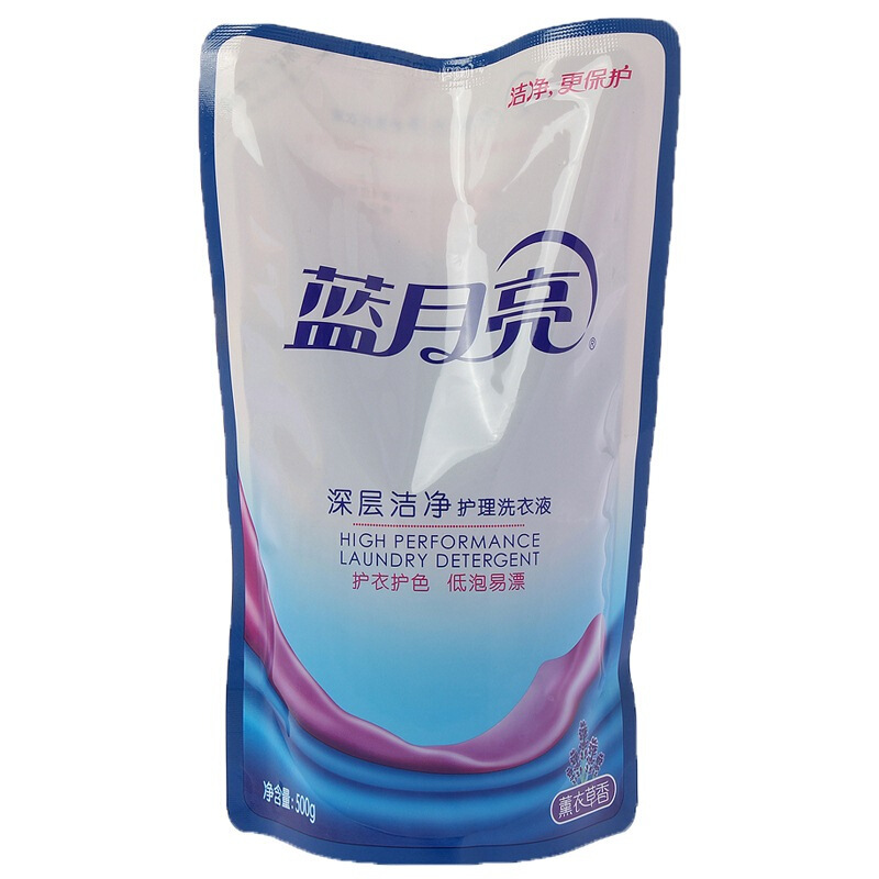 蓝月亮500g洁净洗衣液立袋-薰衣草