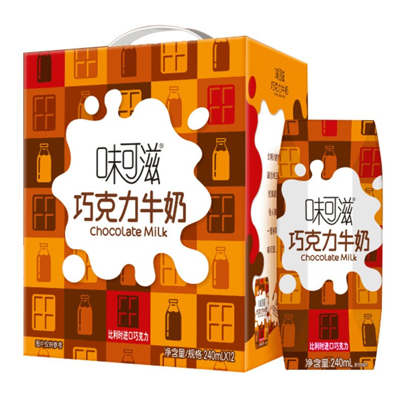 伊利 味可滋 巧克力牛奶 240ml*12