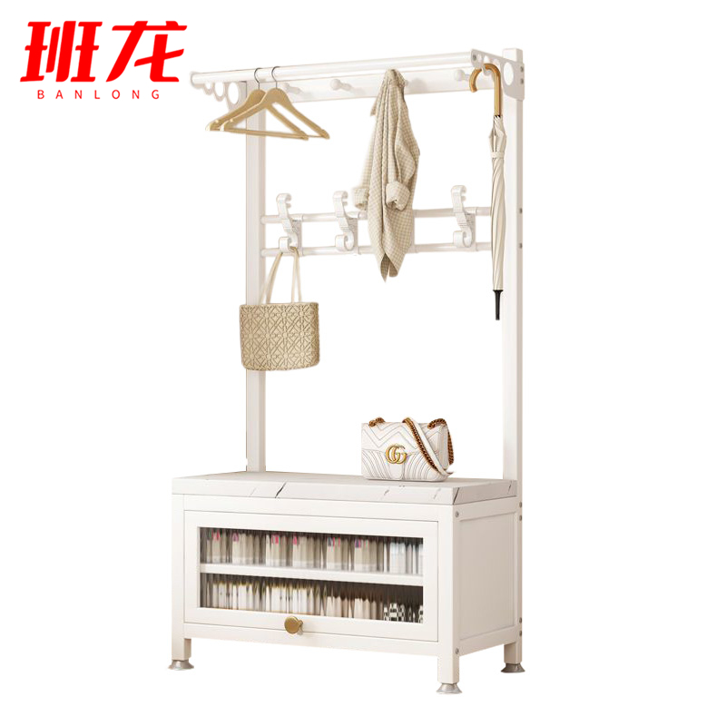 班龙衣帽架换鞋凳G80个高清大图