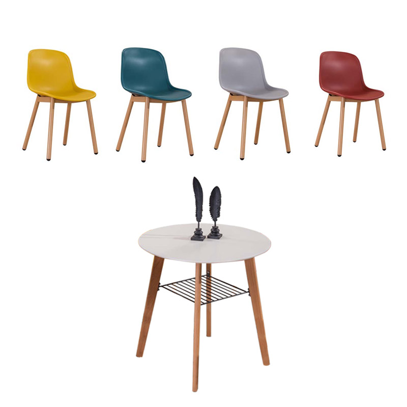 匡大 简约接待洽谈桌椅组合 一桌四椅 KDT889高清大图