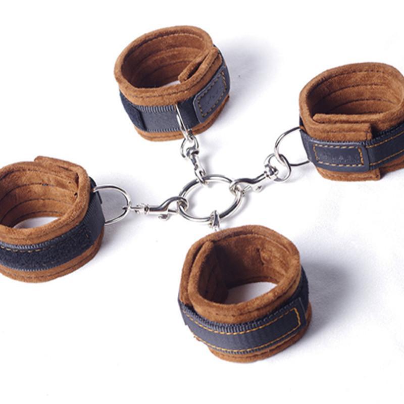 超级触感手脚通用组合装手铐脚铐 男女用成人用品 sm另类玩具