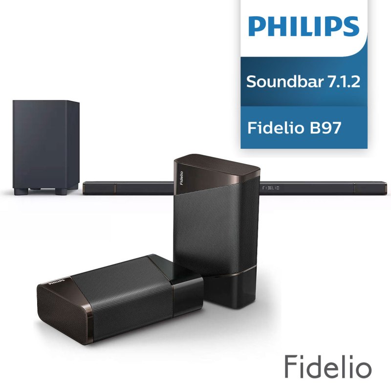 Philips/飞利浦B97家庭影院9.1音响套装回音壁电视音响3D环绕杜比全景声套装家用客厅高清DTS解码ARC播放器