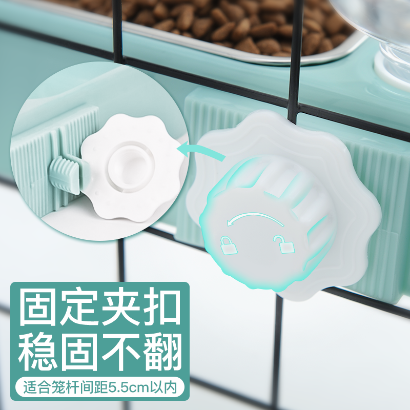 狗狗喝水器挂式悬挂喂食宠物自动喂水猫咪用品水壶水盆饮水机高清大图