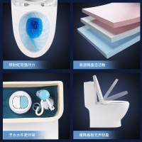 箭牌(ARROW卫浴盖板快拆缓降盖板座便地排喷射虹吸式大尺寸坐厕AB1118
