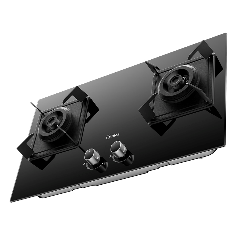 美的燃气灶JZY-Q623-M 5.0KW密簇大火力 搪瓷承液盘 134mm宽幅全钢直火燃烧器 精钢双段不锈钢炉头