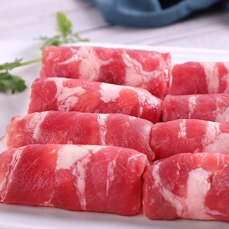 伊赛精制肥牛卷500g 火锅肥牛涮锅牛肉卷