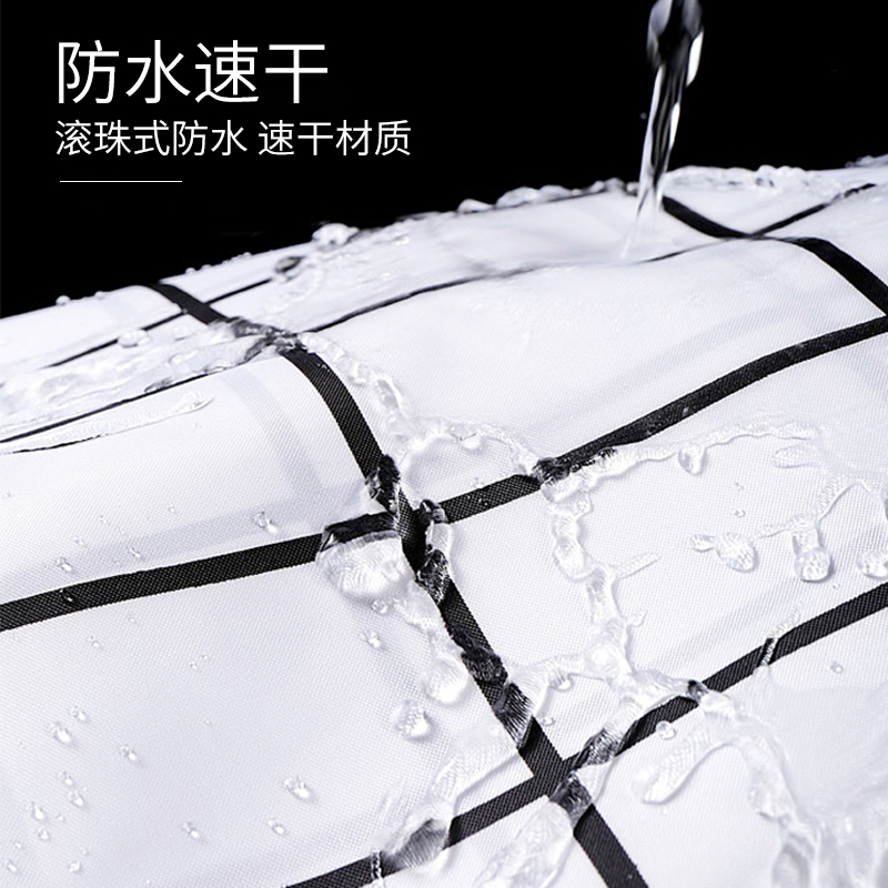 u型杆浴帘套装CIAA浴室免打孔 隔断 粉色字母 原色304不锈钢95*95*95方U+浴帘300*200+挂