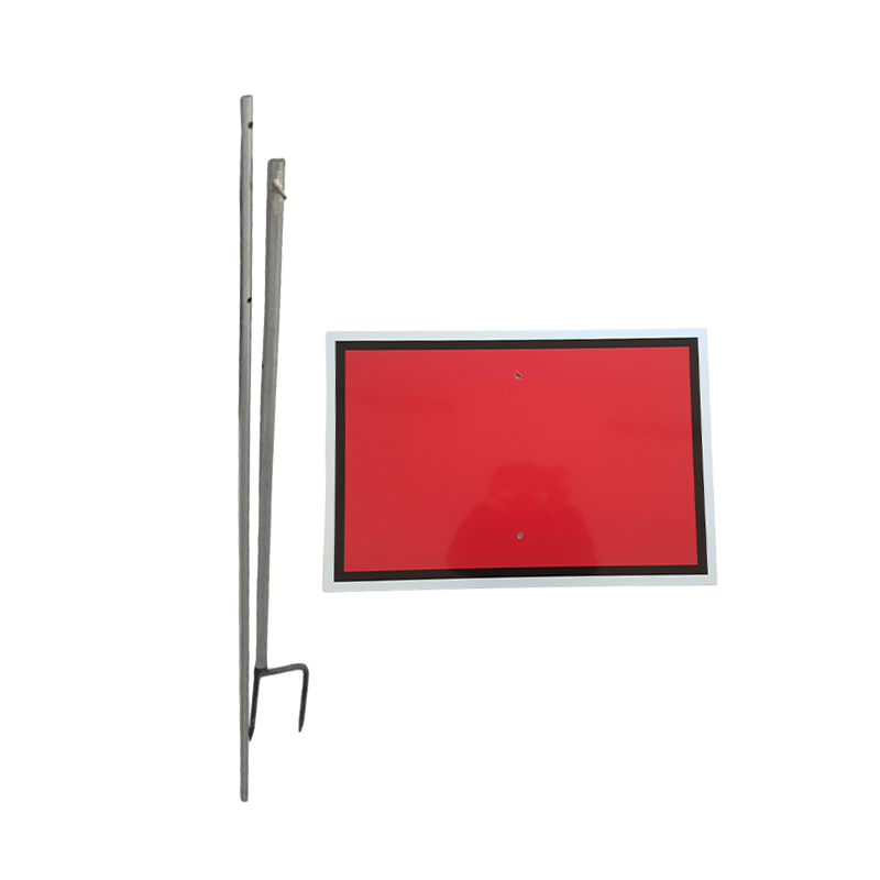 途务 红牌 双面反光400*600mm带立柱 套高清大图