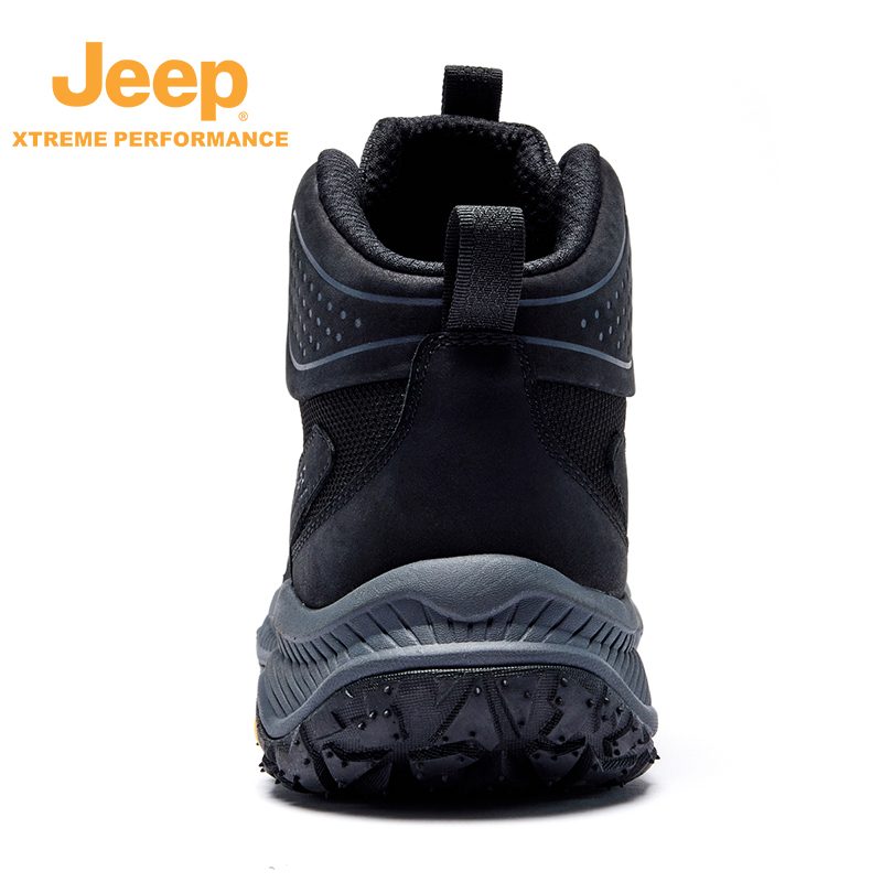 Jeep男式户外徒步鞋(加绒)P341091139 黑色 43码高清大图