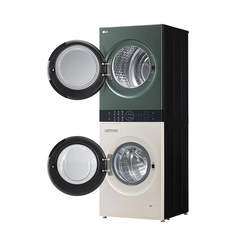 LG FN231QH 13+10kg原装进口 墨玉绿+玉石白 拼色 智能联动 mini双塔洗烘干一体机高清大图