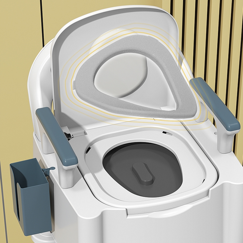 可折叠老人坐便椅闪电客家用老年室内便携式移动马桶孕妇便盆成人坐便