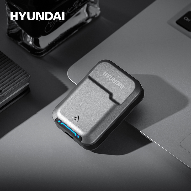 HYUNDAI 现代-滑盖式蓝牙耳机YH-B031 灰色高清大图