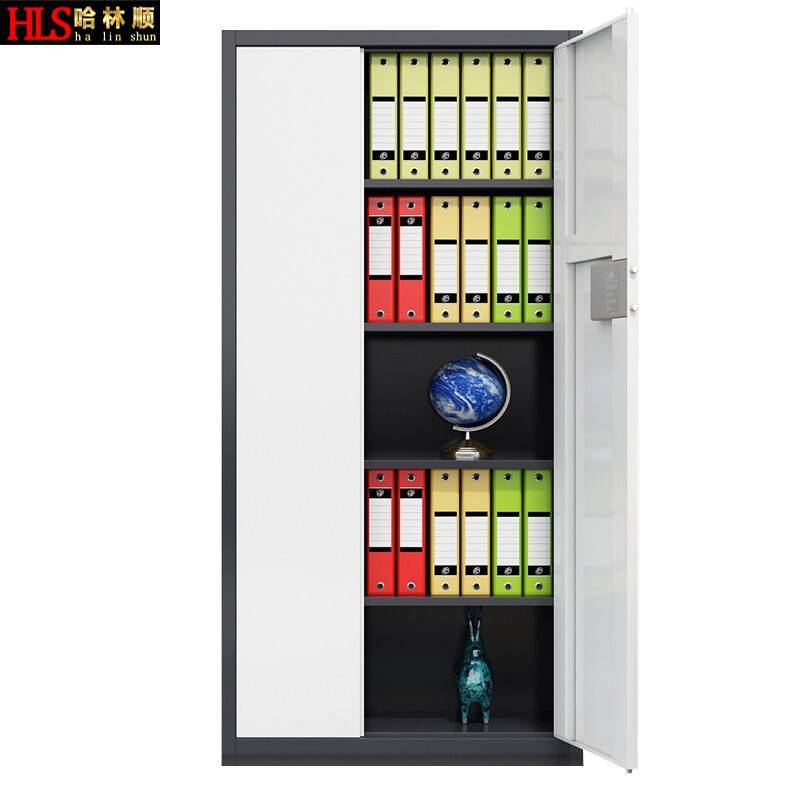 哈林顺 通门保密柜1850*900*420电子锁灰白色/个 保密柜加厚款通体密码钥匙电子锁钢制密码柜