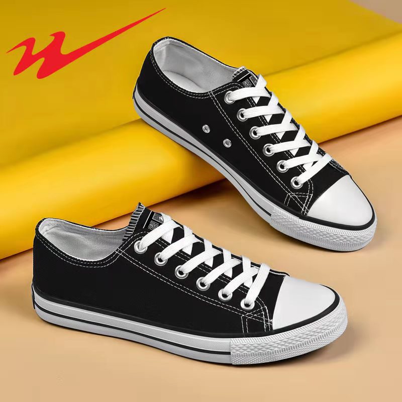 双星2021新款帆布鞋男士夏季低帮潮流百搭休闲板鞋情侣鞋子 视频