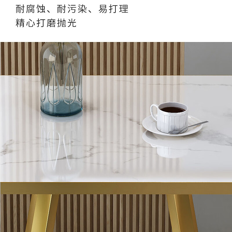 锦北洽谈桌北欧风会客接待桌简约奶茶店桌椅组合休息区谈判桌组合七高清大图