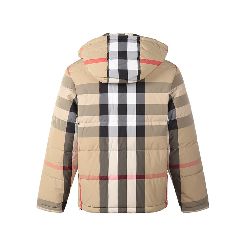 博柏利巴宝莉burberry男款锦纶双面两穿鸭绒连帽羽绒服外套80331151