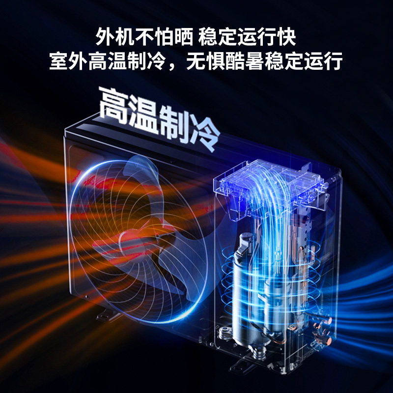 蓝米新三级2匹冷暖变频能效30S速冷高温强冷低燥空调柜机KFRd-51LW/TW-KR3Bp(B3)提供安装