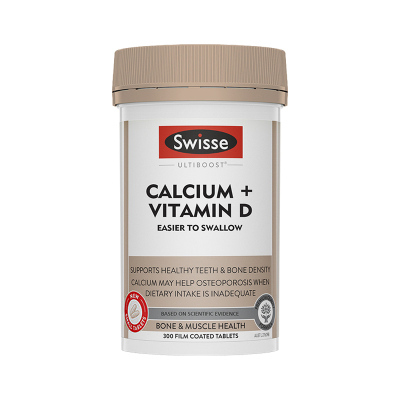 Swisse MINI钙 迷你钙片 维生素D VD 柠檬酸钙 300粒 1瓶装 片剂 青少年备孕孕妇中老年补钙 澳大利亚