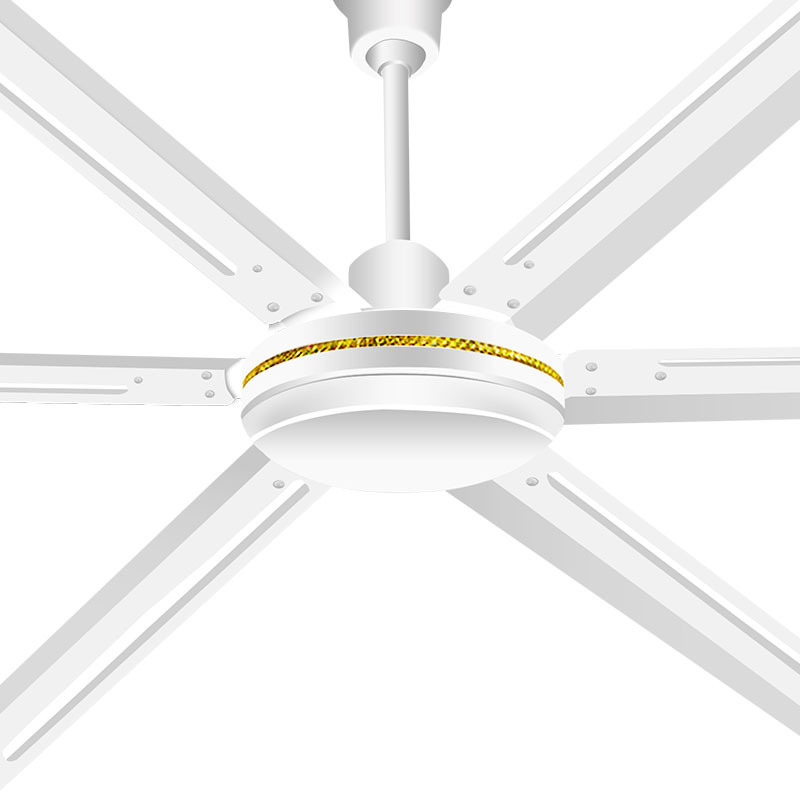 5米大型商用吊顶扇车间厂房吊式铁叶工业电风扇 灰色壁控款