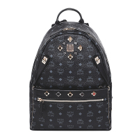 [直营]MCM 中号双肩背包 欧美时尚 涂层帆布 通用 双肩背式双肩包 MMK6SVE79