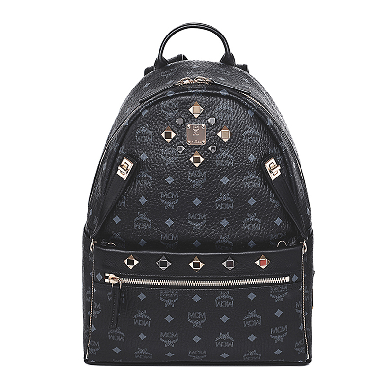 [直营]MCM 中号双肩背包 欧美时尚 涂层帆布 通用 双肩背式双肩包 MMK6SVE79