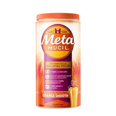 美达施 Metamucil 膳食纤维粉 114次量 673g 香橙味 1罐装 meta 纤维素 代酵素 代餐粉 美国
