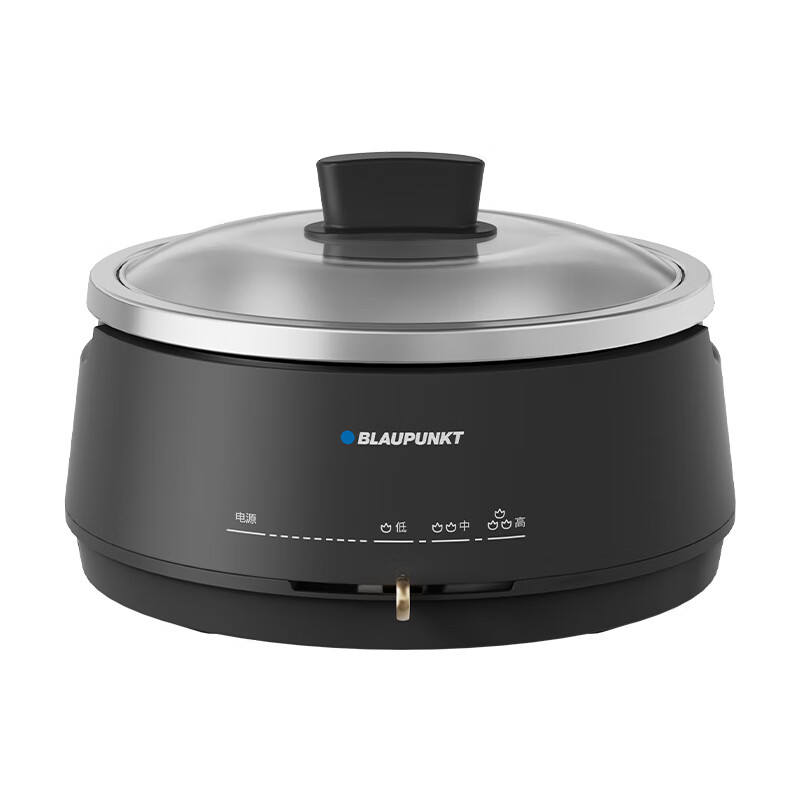 蓝宝(BLAUPUNKT)家用大容量多功能电炒锅火锅专用锅 4L 容量电火锅BP-DHG135(A)!