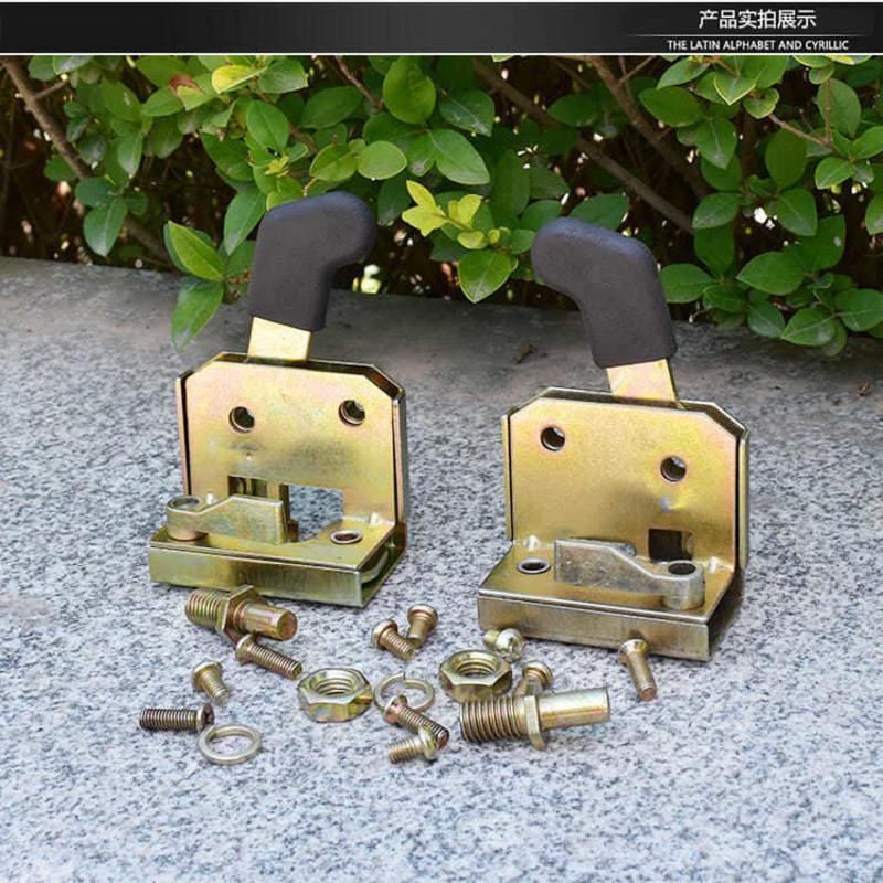 常规款锁板左边个送螺丝电动三轮车车门锁封闭三轮车全棚车门内锁板锁