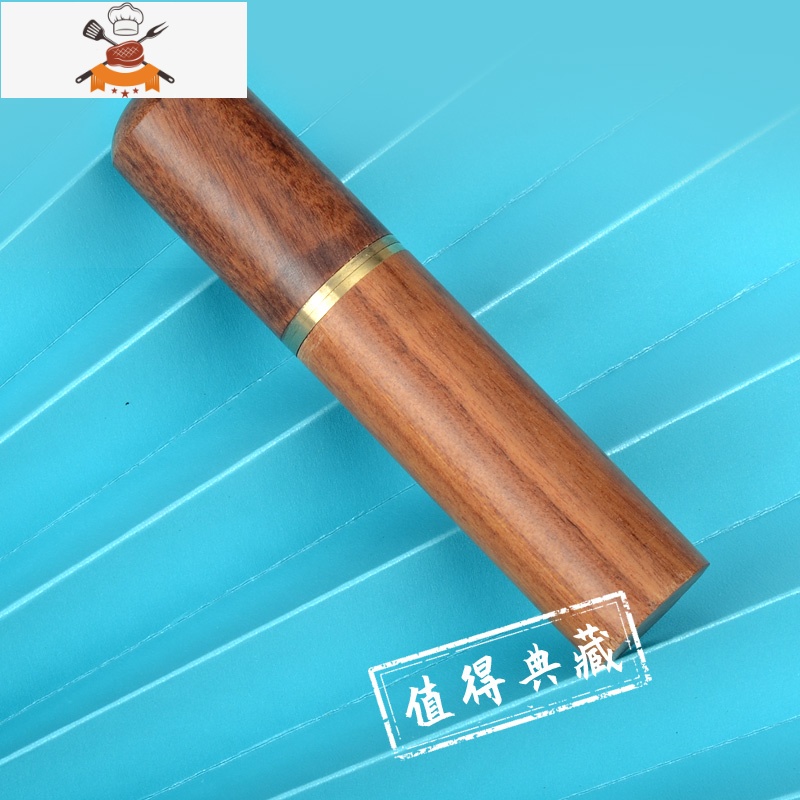 创意实木牙签筒随身旅行便携式剔牙针收纳罐黑檀木牙签盒家用高级 敬平 花梨木筒(送牙签150支)高清大图