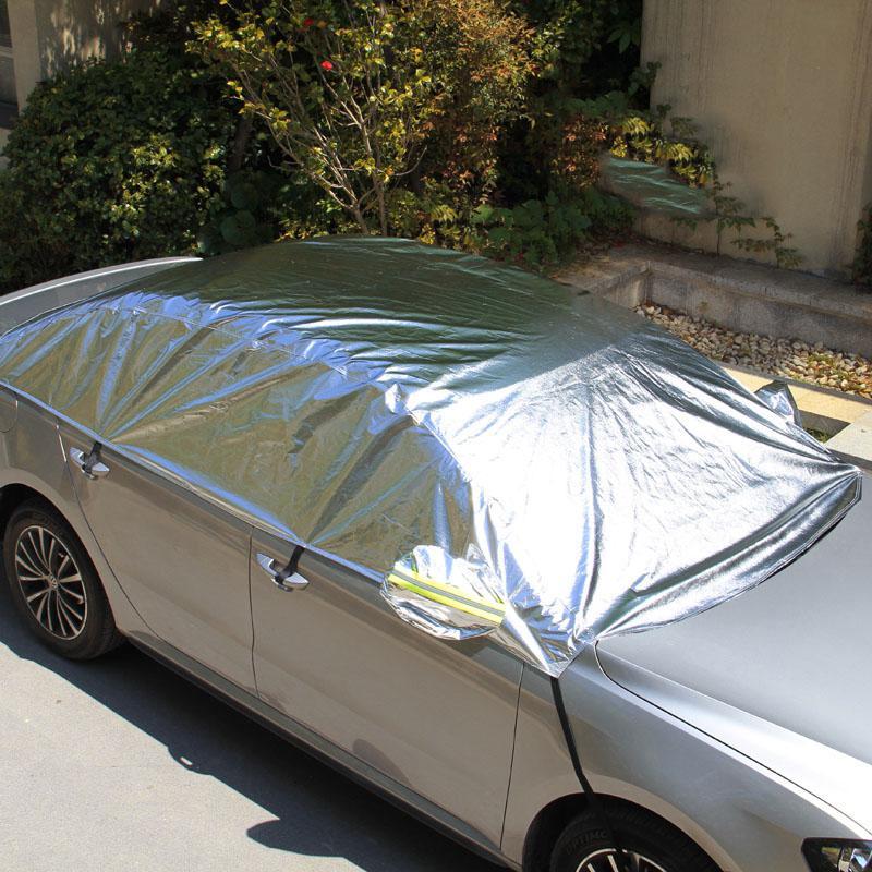 汽车半罩车衣防晒隔热遮阳挡遮光遮阳伞前挡太阳挡风玻璃遮阳板帘铝膜