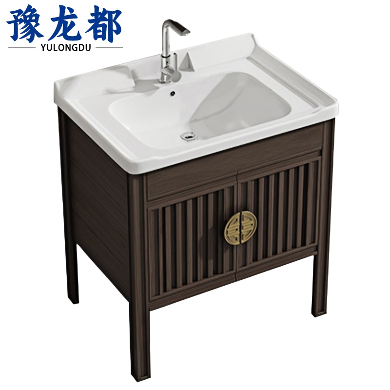 豫龙都 落地式洗手盆柜 72cm 台高清大图