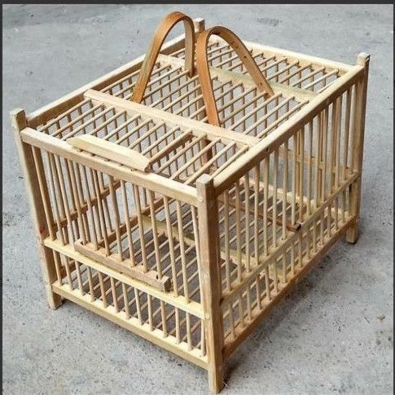 一格空笼画眉排笼笼方笼黄腾笼小竹笼子麻料笼两格笼黄豆鸟