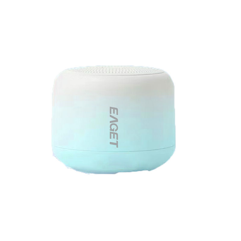 忆捷(EAGET)EK01-蓝色 蓝牙音箱 360度环绕立体声震撼低音音效 蓝牙V5.1播放小巧便携迷你