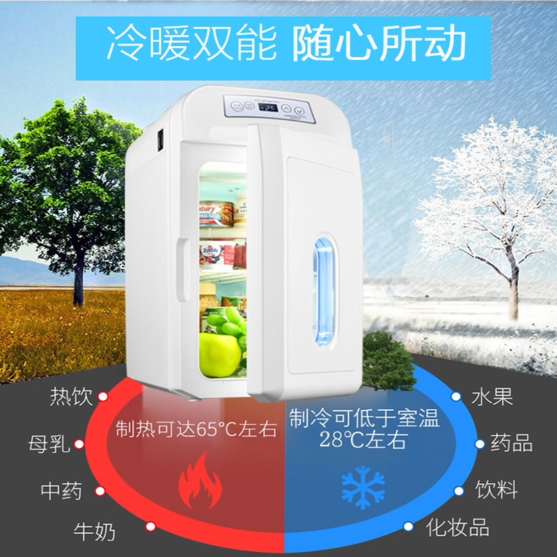 先科(SAST))28L车载冰箱24V/220V车家两用制冷移动冷藏箱 聚氨酯快速制冷发泡小冰箱