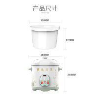 益多 家用电炖锅 电砂锅微电脑控制可预约 煲汤煮粥锅多功能快炖慢炖锅 迷你2L SLT-G18