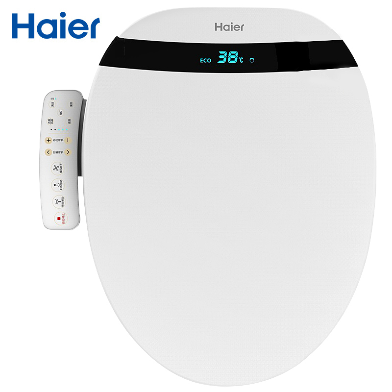 海尔(Haier)卫玺 智能马桶盖 电动坐便器盖 洁身器 即热式全功能款 自动除臭数码显示V3-300U1