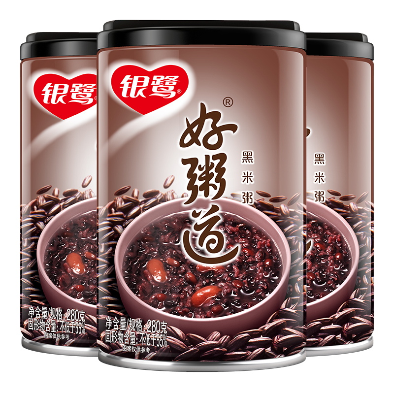 银鹭好粥道黑米粥280g*12 速食粥（新老包装交替发货） 银鹭方便粥【价格 