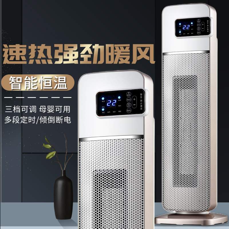 海尔(Haier)取暖器HNS2011家用立式速热暖风机居浴便携定时遥控省电冷暖两用热风整屋升温远程遥控定时节能省电暖气