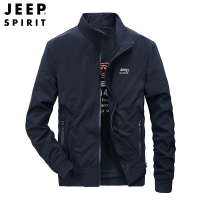 JEEP SPIRIT吉普男士夹克立领外套男上衣春秋中青年款商务休闲弹力速干防风开衫