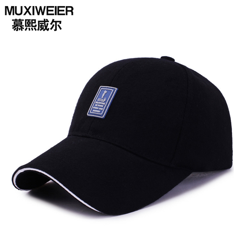 棒球帽子男女鸭舌帽防风韩版运动休闲潮户外运动春夏季钓鱼帽遮阳帽秋冬季保暖帽子四季帽 黑色