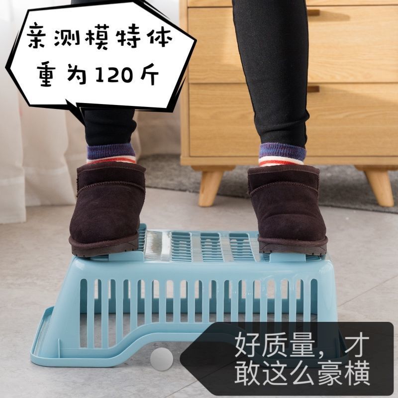 正面出水[北欧粉]特大号 沥水架碗架滤水篮多功能沥水篮厨房餐具收纳架加厚碗盘筷子置物架