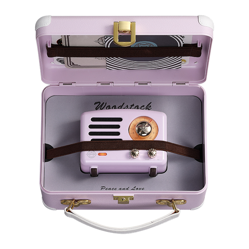 猫王音响猫王小王子OTR复古蓝牙音箱收音机小型生日礼物女生 爱丽丝紫高清大图