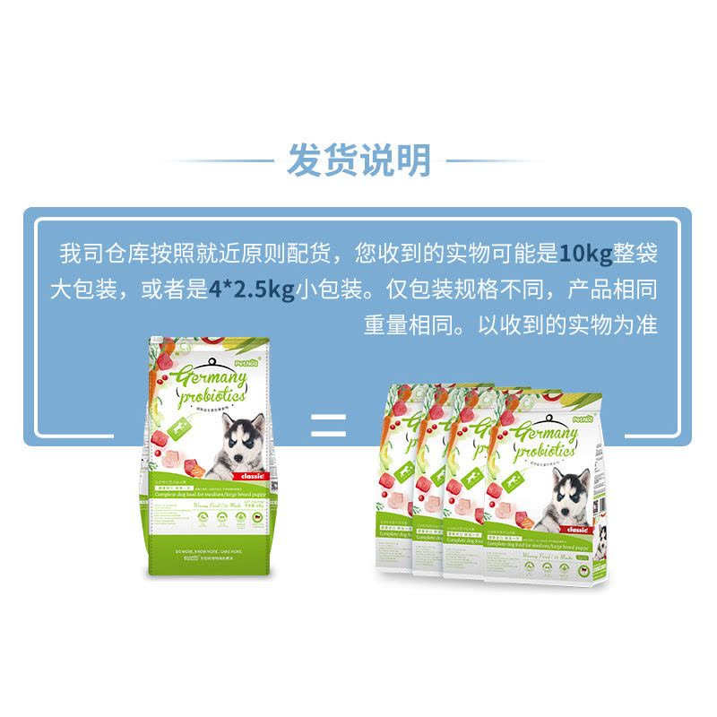 诺旦狗粮幼犬粮20斤中大型犬粮德国益生菌(适合2岁以下)金毛哈士奇拉布拉多幼犬图片