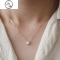 JiMiagete银银项链精致轻奢小众项链设计高级感吊坠锁骨链女夏季新款