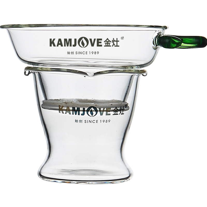 耐热玻璃茶漏茶斗茶滤网过滤器滤茶器茶具配件金灶 GO-08 套装高清大图