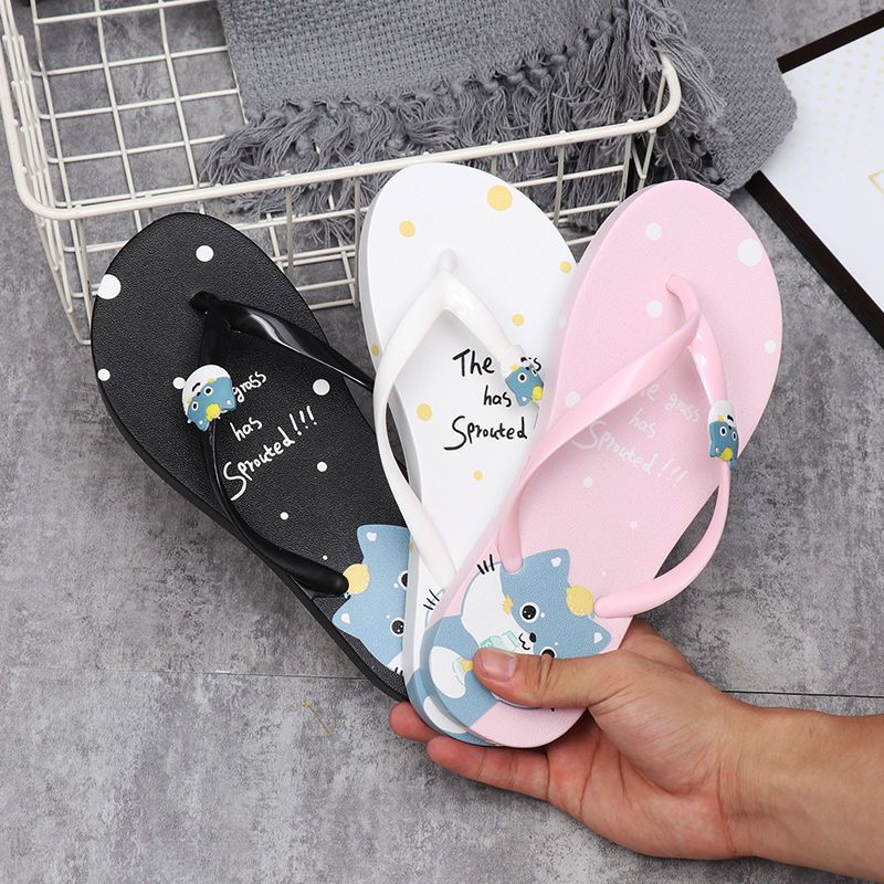 2020新款人字拖女夏季厚底外穿凉拖鞋海边沙滩鞋韩版休闲拖鞋女潮 白