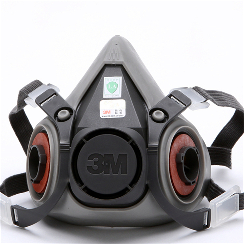 3M 防毒面具 喷漆专用呼吸防护面罩6200