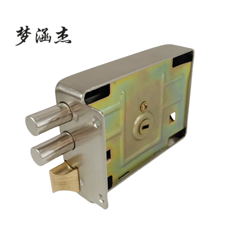 梦涵杰2.0厚度老式防盗门锁 MHJ-9368 通用型外装门锁 1套高清大图