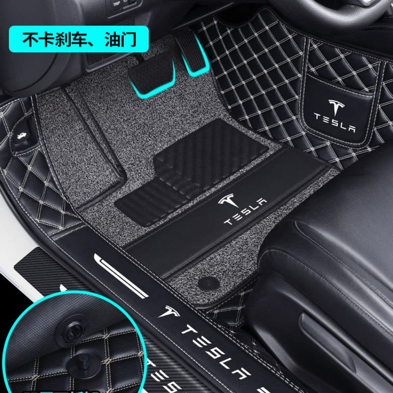 [补贴10%]特斯拉Model3汽车脚垫全包围Modely/Model X/Model S地毯地垫图片