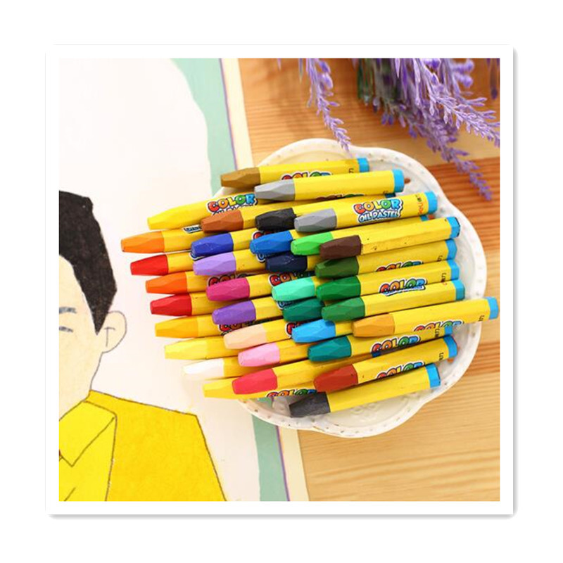 得力(deli) 6962 蜡笔油画棒/美术绘画笔 18色 20盒装
